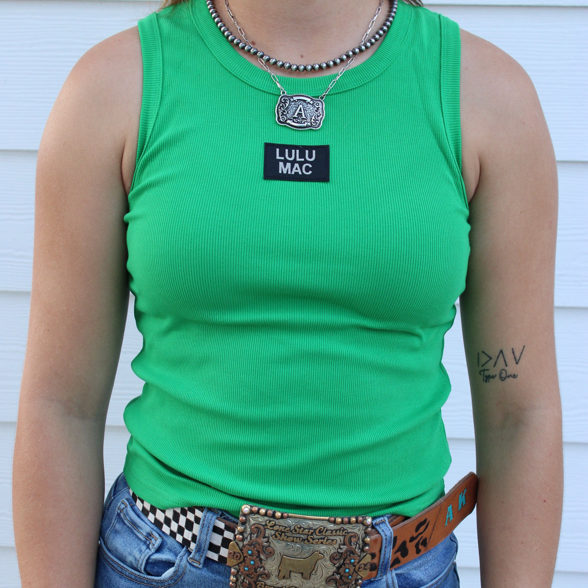 Green lulu mac top