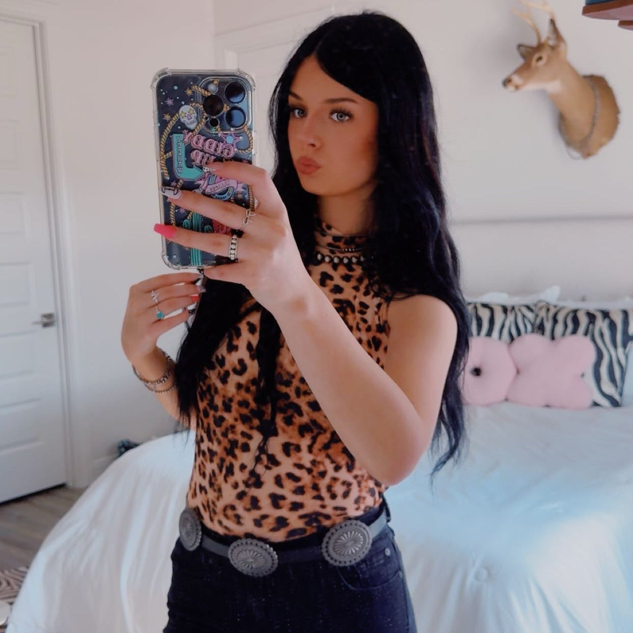 The abby leopard print top