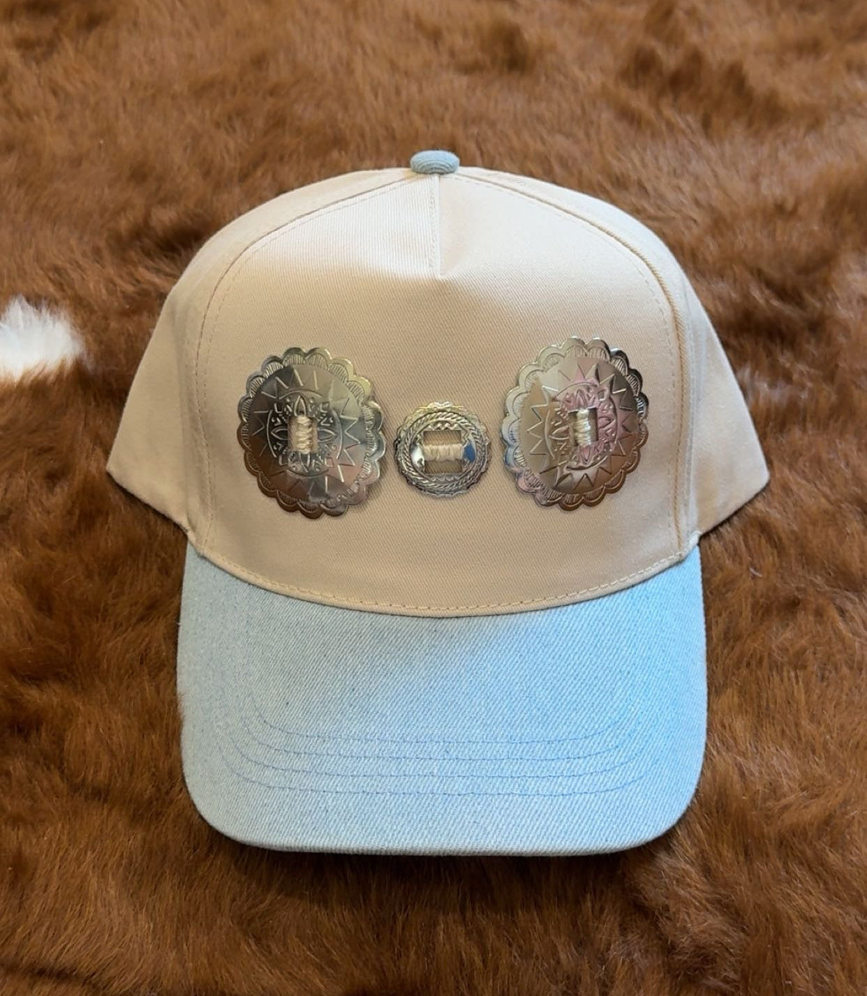 Denim blue conch hat