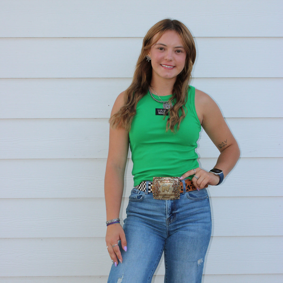 Green lulu mac top