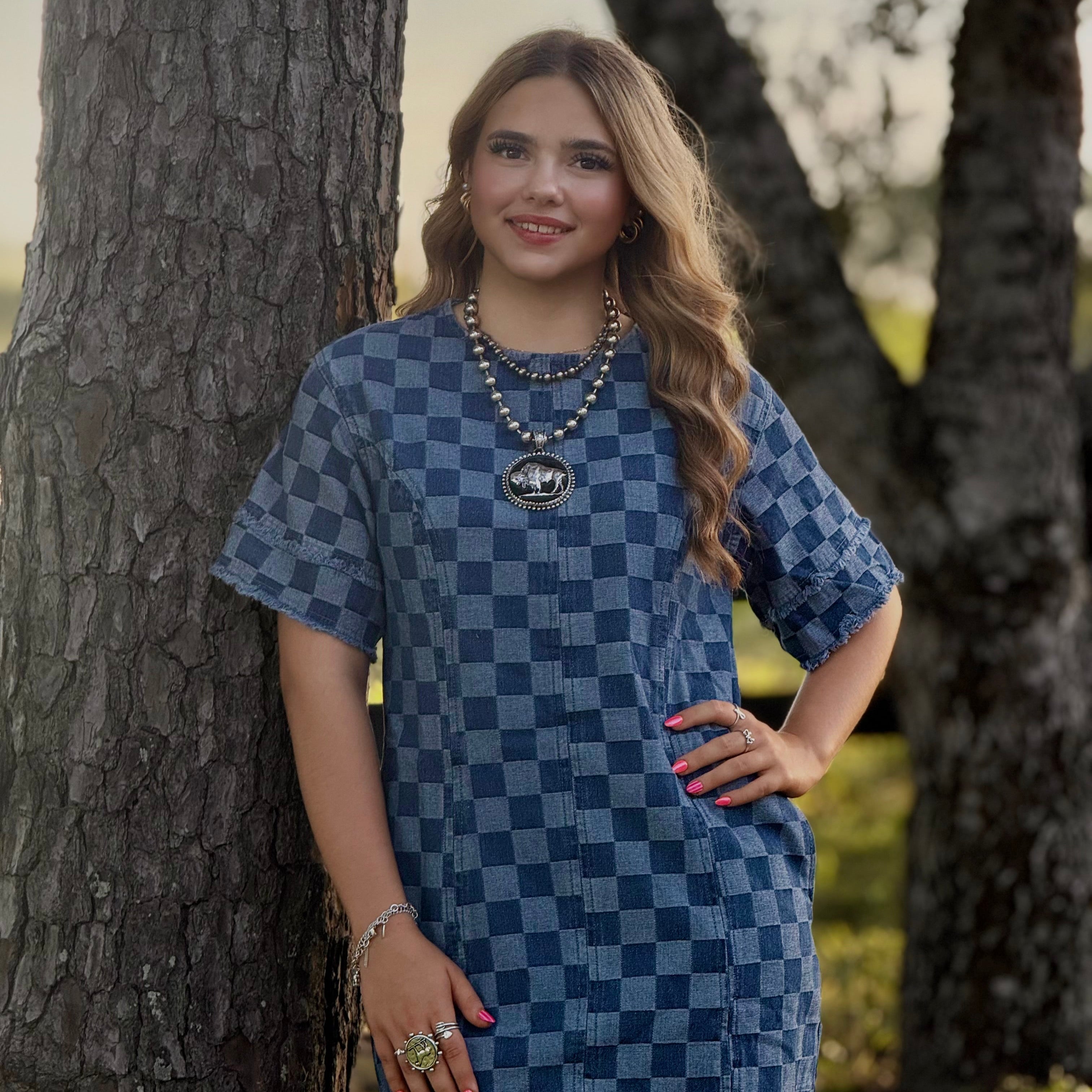 Sophie check dress