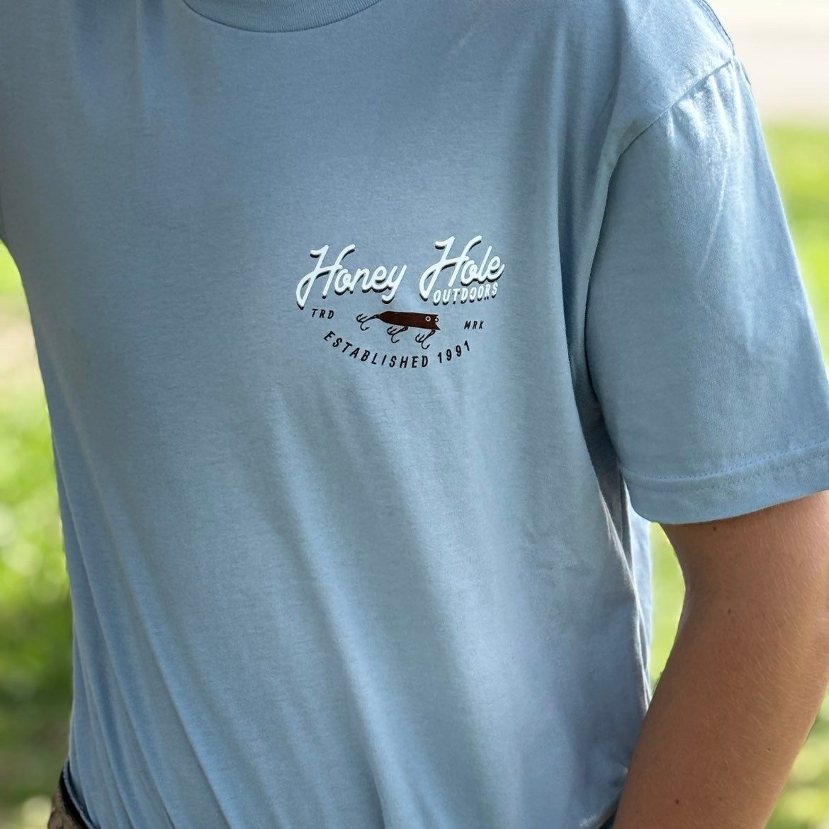 Mens light blue t shirt