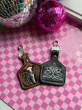 Cowtag keychain