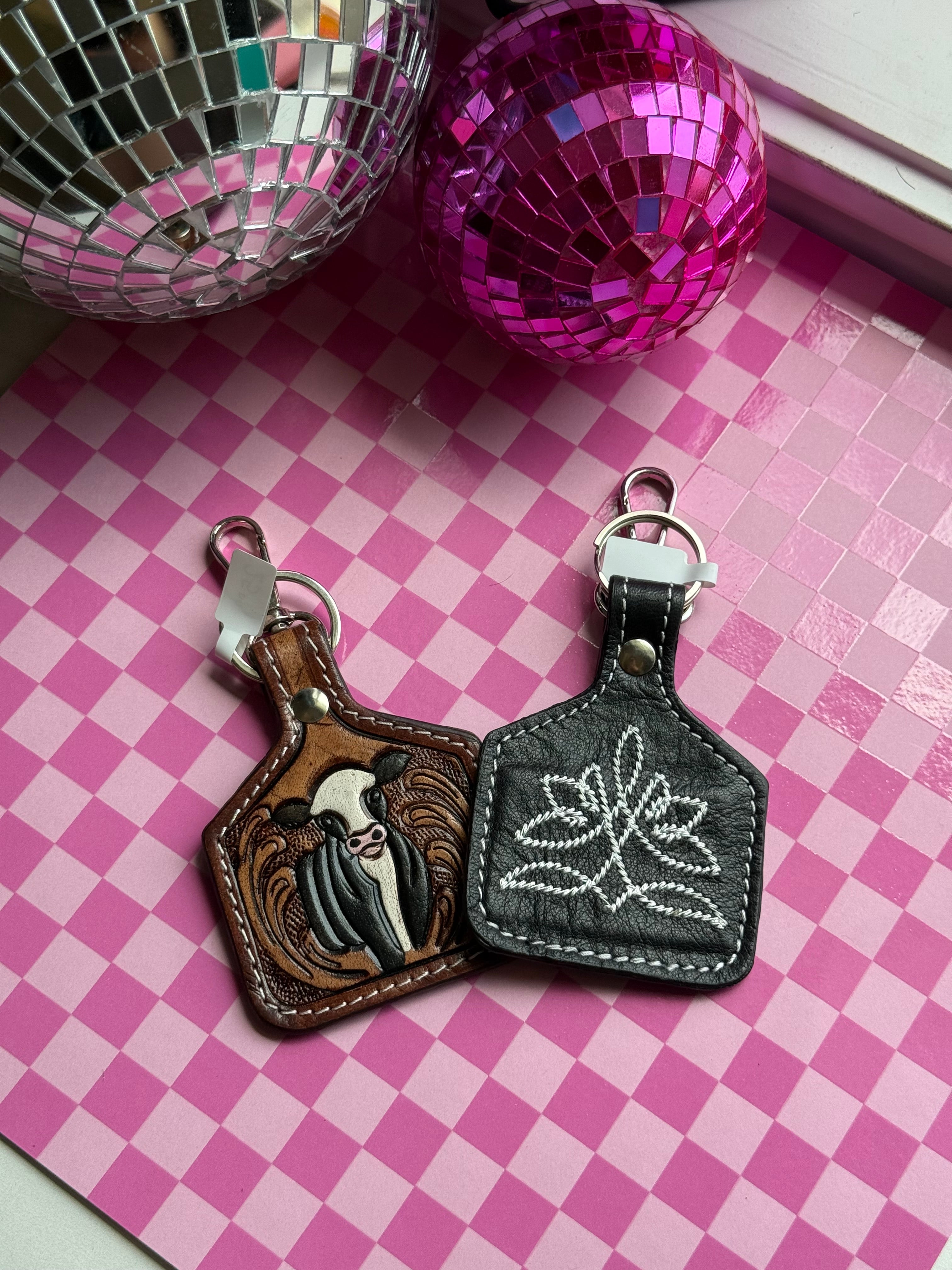 Cowtag keychain