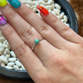 Dainty turquoise ring
