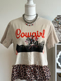 Leopard cowgirl top