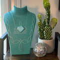 Turquoise chunk necklace