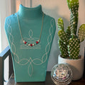 4th of july inspired necklace