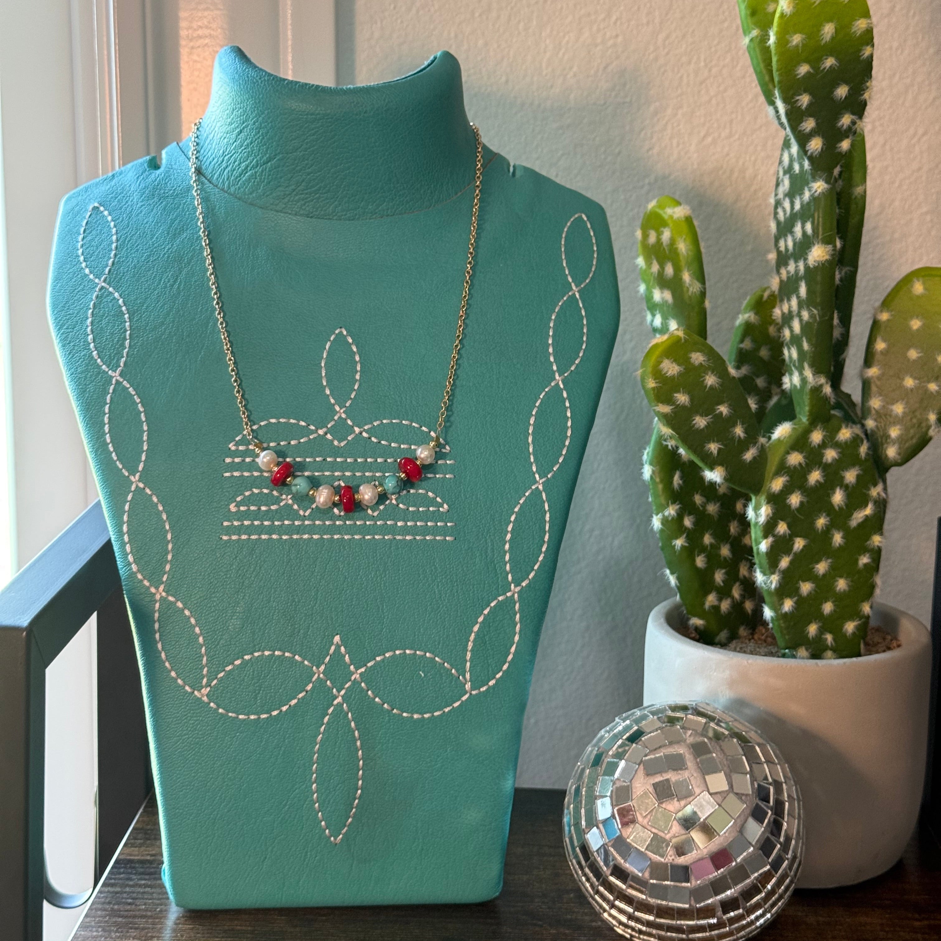 4th of july inspired necklace