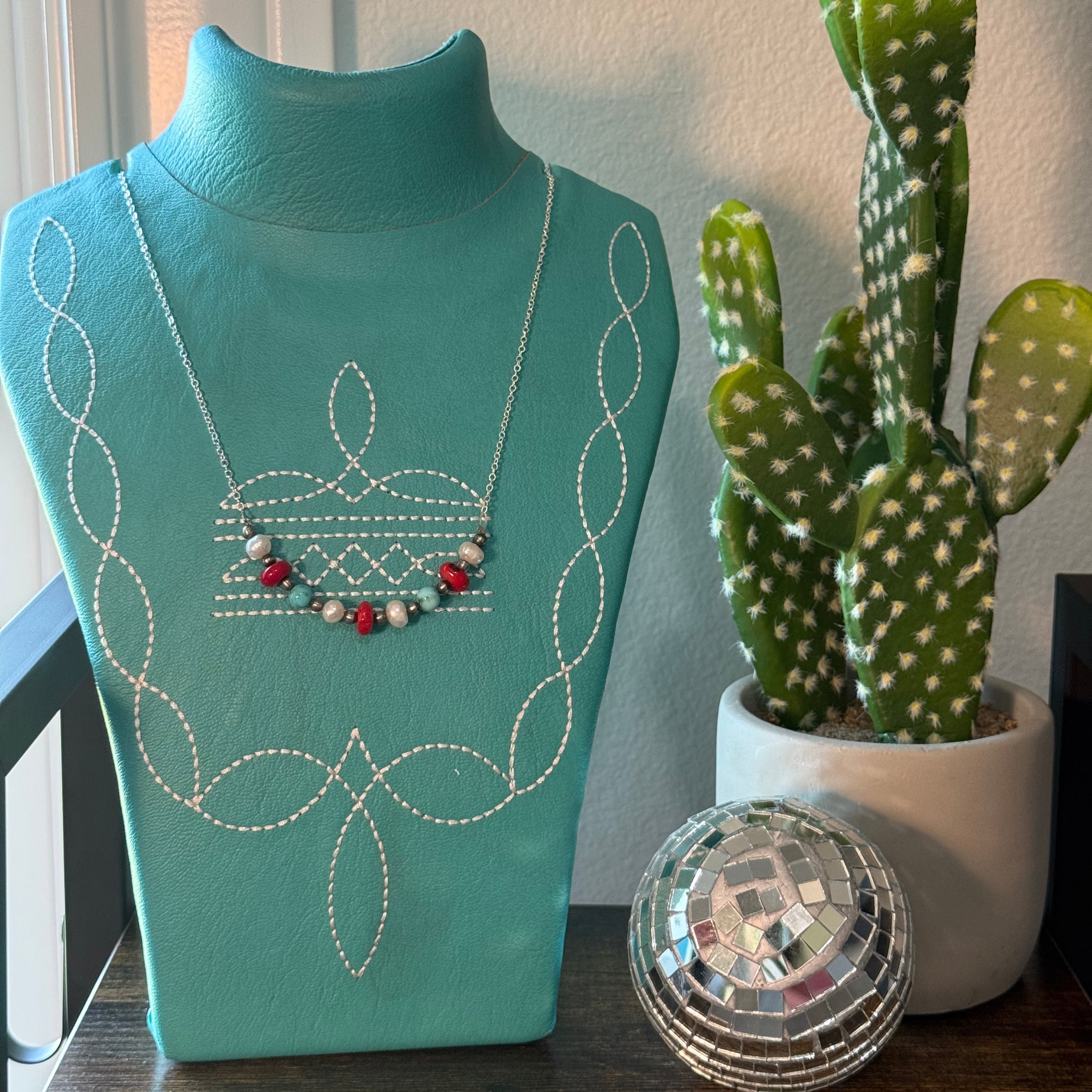 4th of july inspired necklace