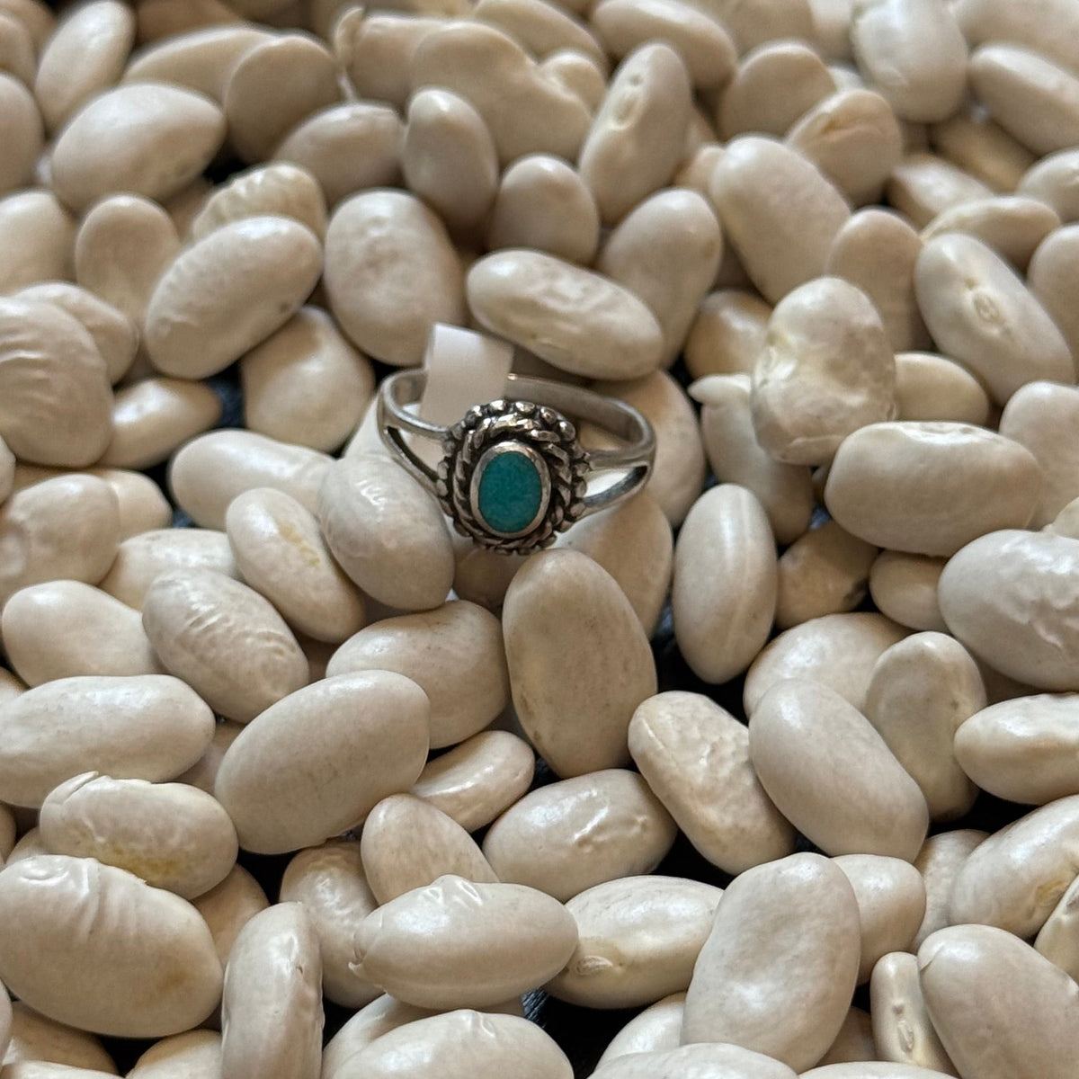 Dainty turquoise ring
