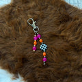 Mixed metals “good luck” keychain